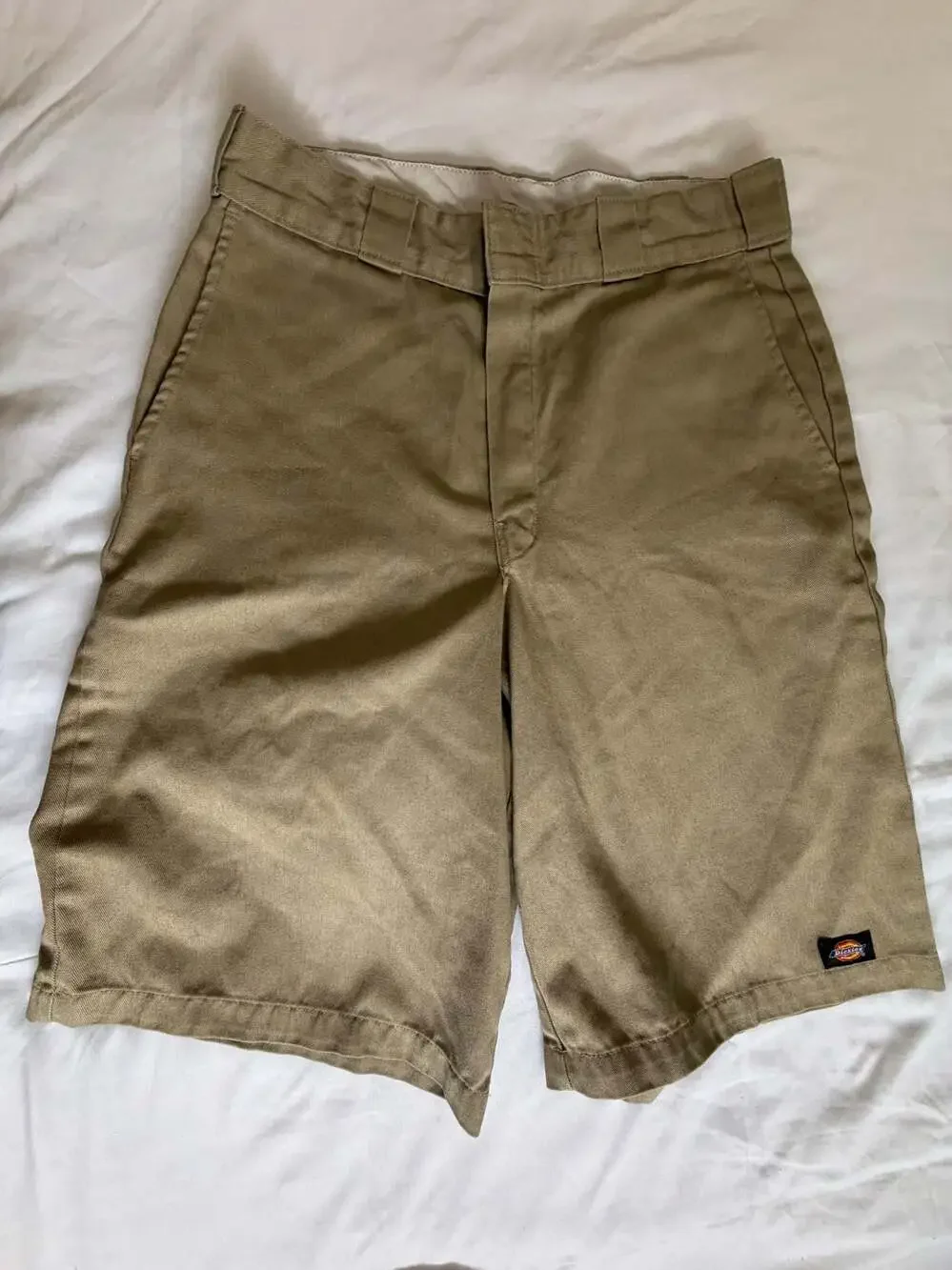 Dickies Y2K Mens 32 Loose Fit Work Shorts Khaki Tan